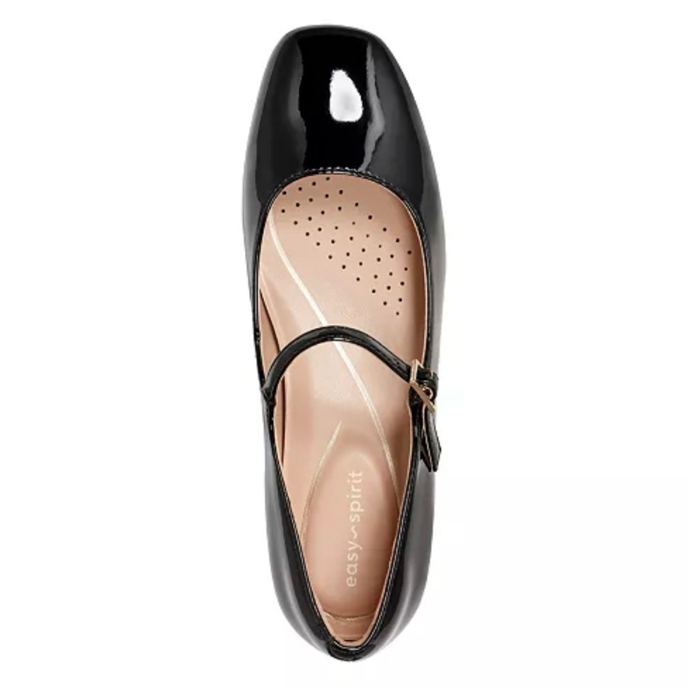 Easy Spirit Black Patent Mary Jane Heels - Picture 4 of 13